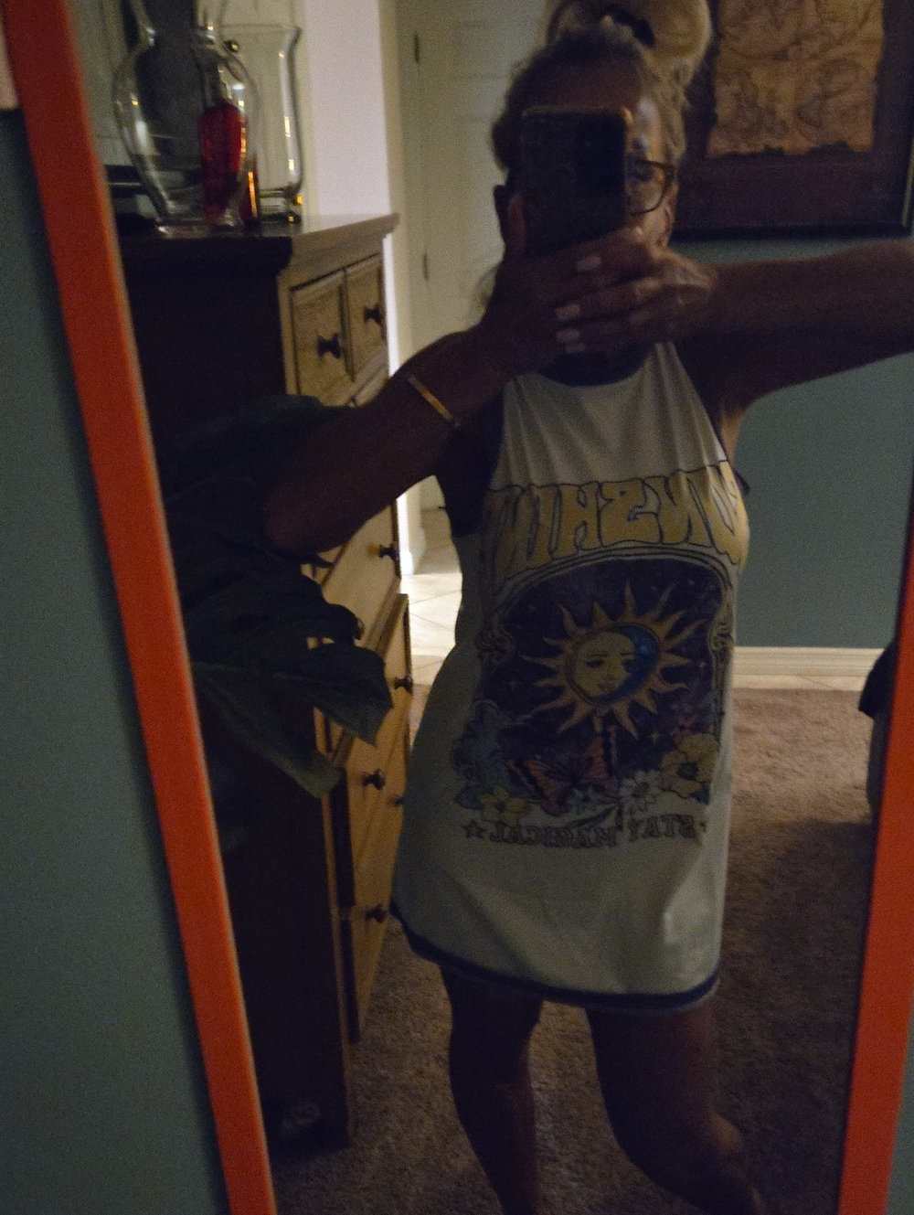 Women’s White Sun-Print Tank Dress
